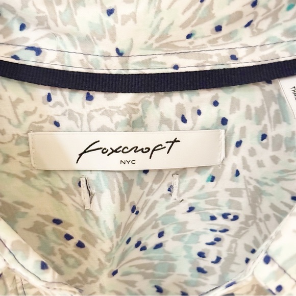 Foxcroft Women's Non-Iron Button Down Long-Sleeve Shirt 8 - Picture 3 of 5